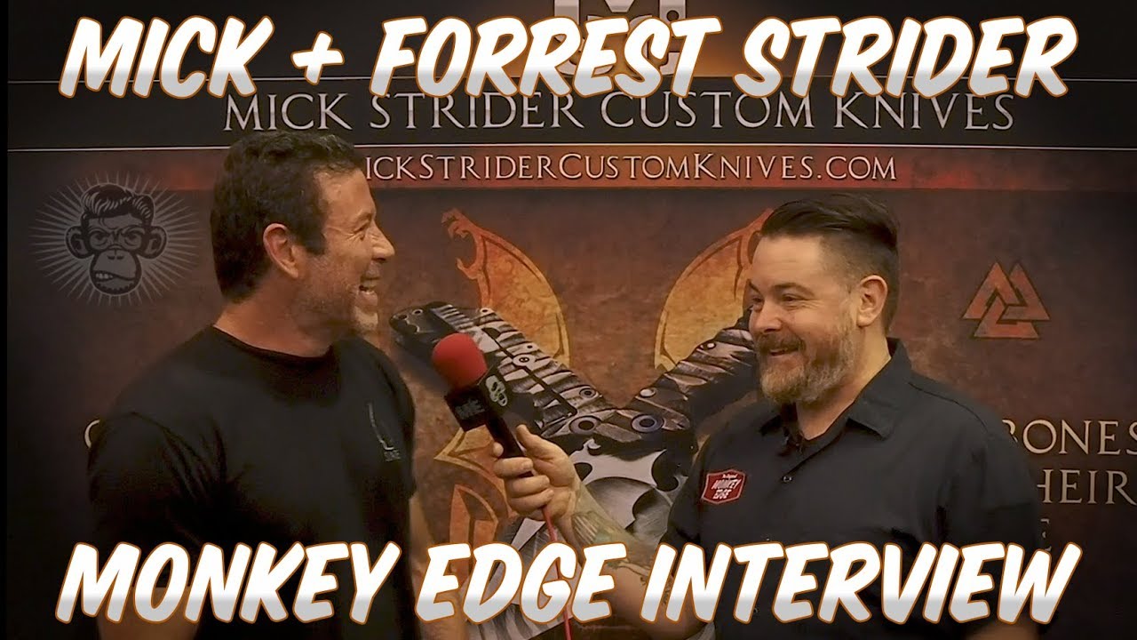 Monkey Edge TV: Mick + Forrest STRIDER Blade Show 2018 Part 1