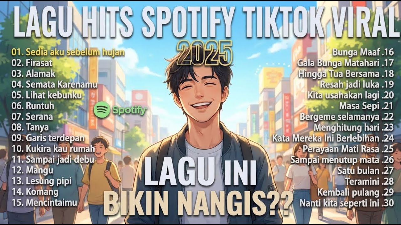 Sedia Aku Sebelum Hujan - Idgitaf | Top Trending Spotify Playlist 🎵 Lagu Galau Indonesia Hits 2025🎧