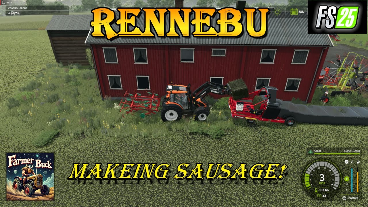 Silage Making From Start to Finish | Rennebu ep10 |  Farming Simulator 25
