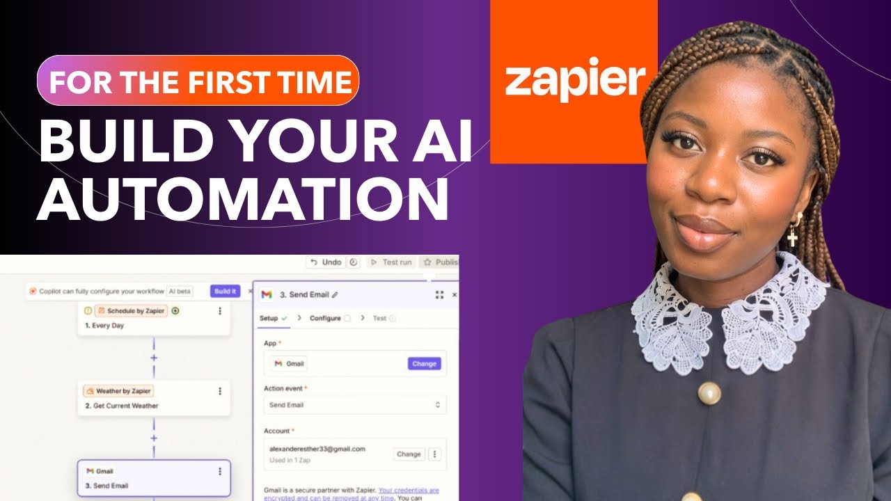 Как я создал свой первый рабочий процесс автоматизации с помощью ИИ на Zapier 🙈☺️