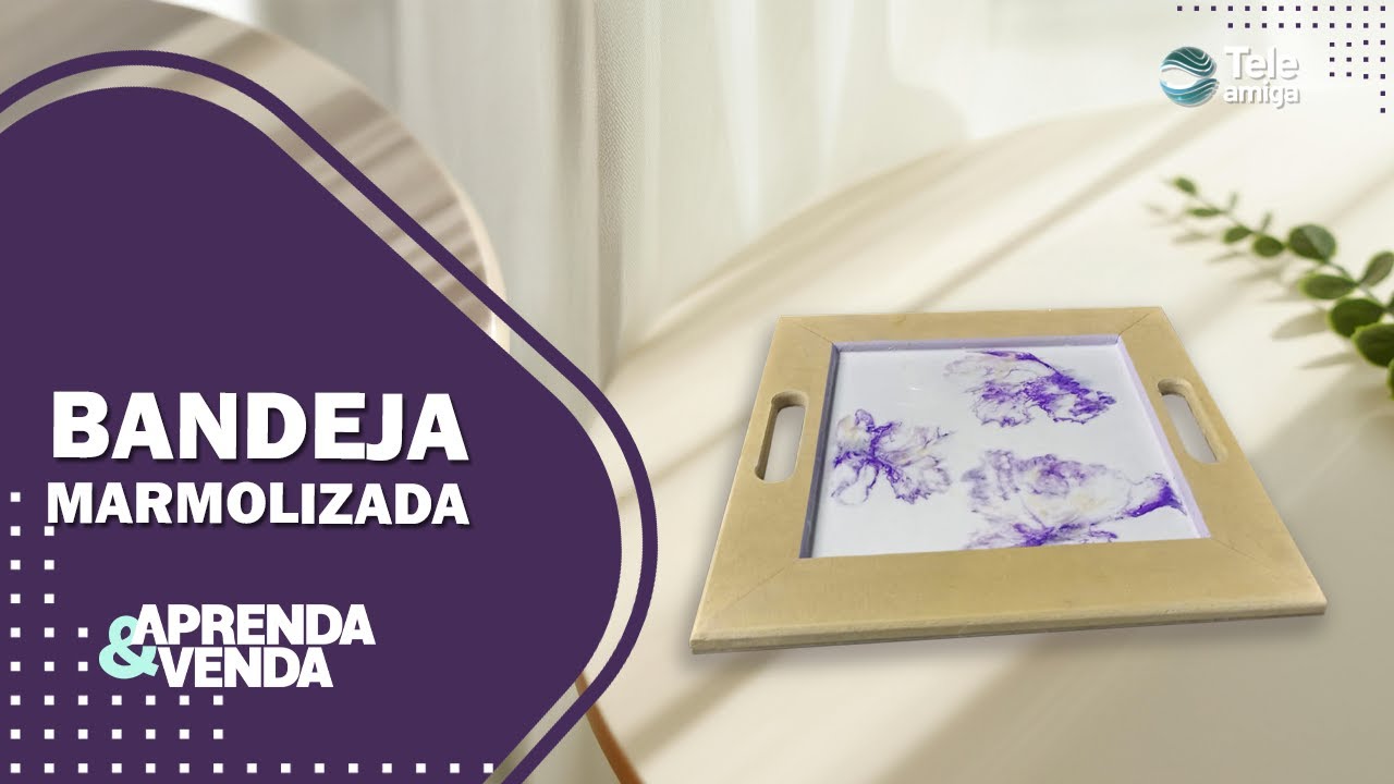 ✨ BANDEJA MARMOLIZADA ✨ | Manualidad Fácil y Elegante para Decorar tu Hogar #teleamiga