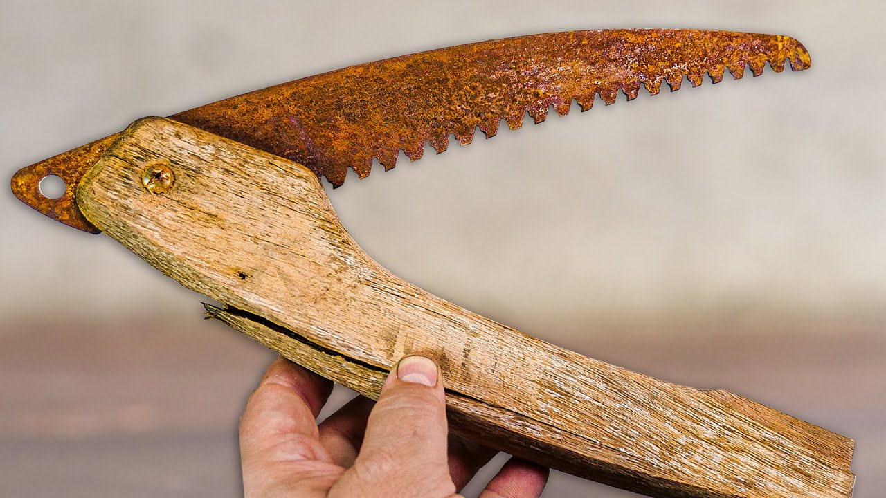 Antique Broken Pruning Saw - Amazing Restoration