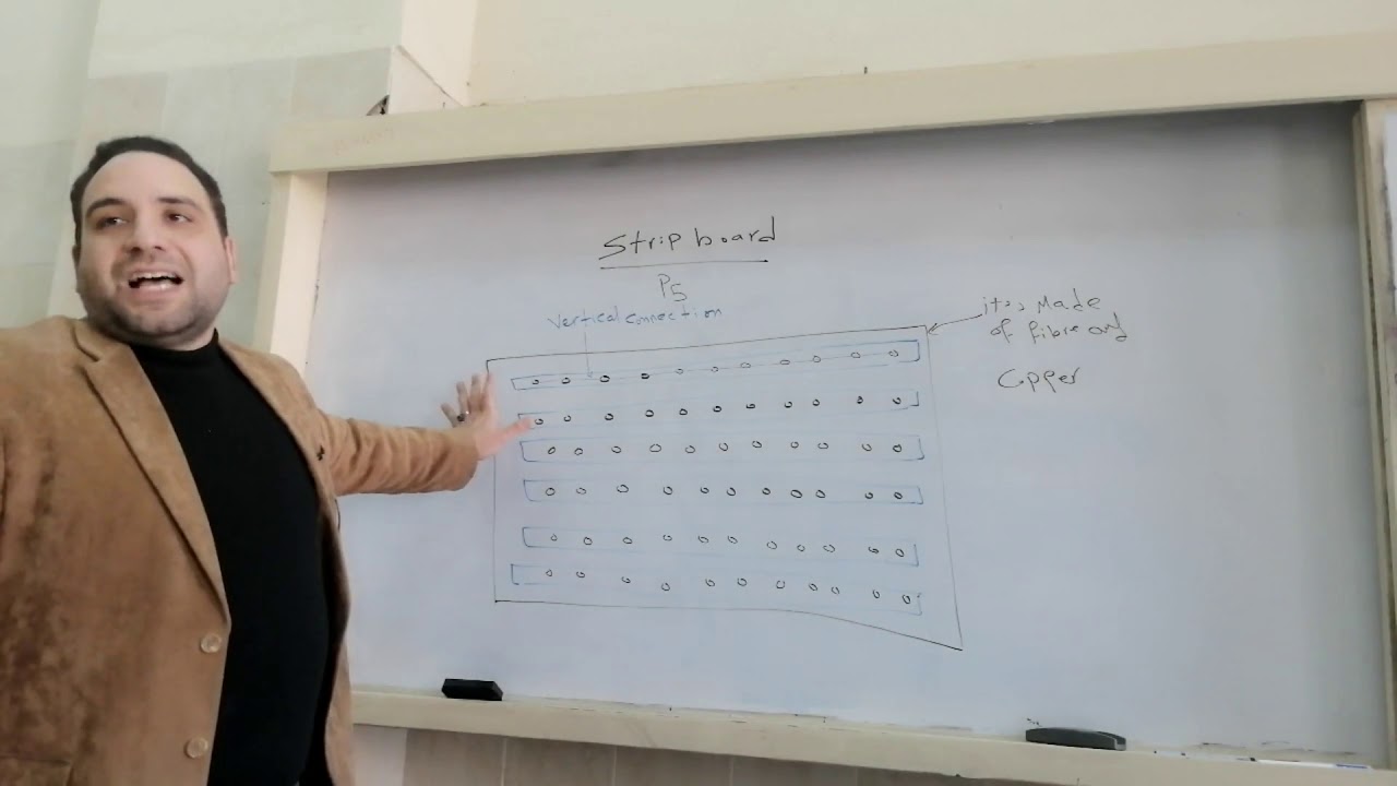 شرح البورده ذا الشرائح النحاسيه و كيفيه التوصيل strip board