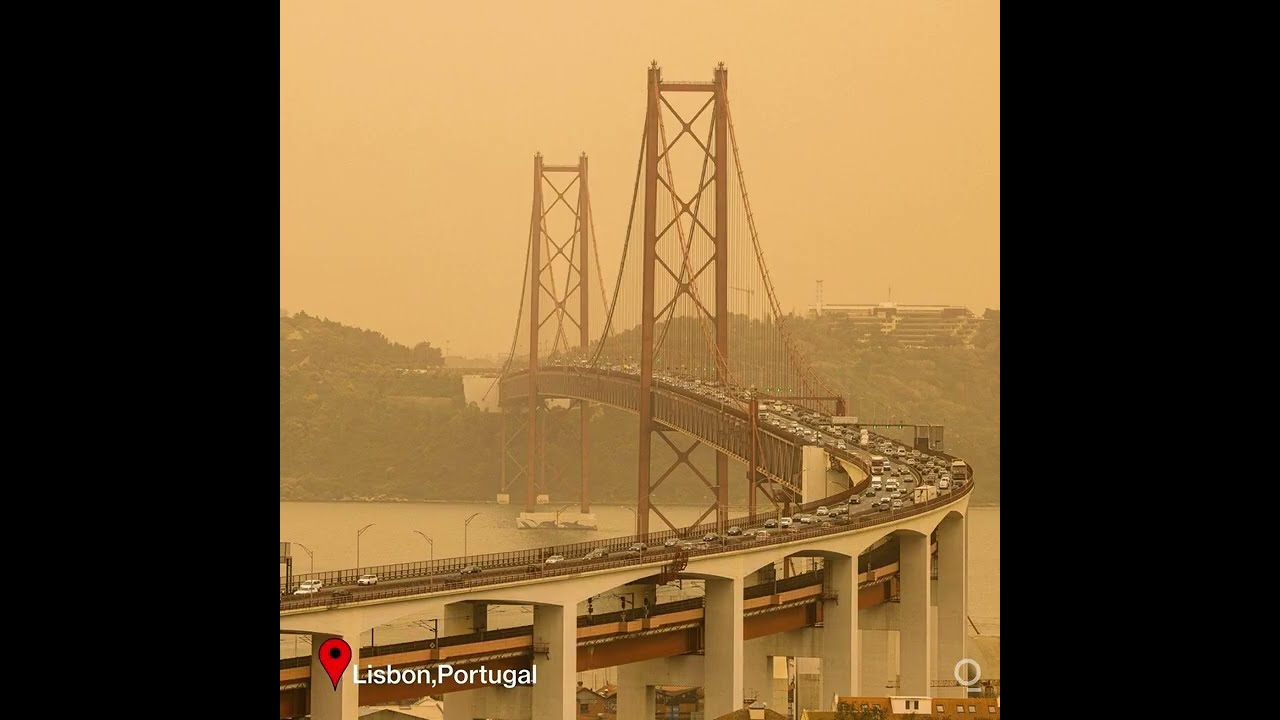 Saharan Dust Storm Turns Skies Red in France, Spain