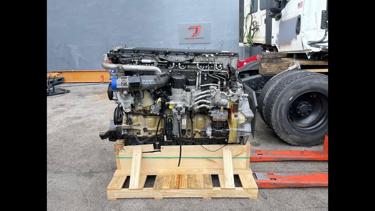 2013 Detroit DD15 Diesel Engine for sale @JJRebuilders test run epa13. Stock # 005692