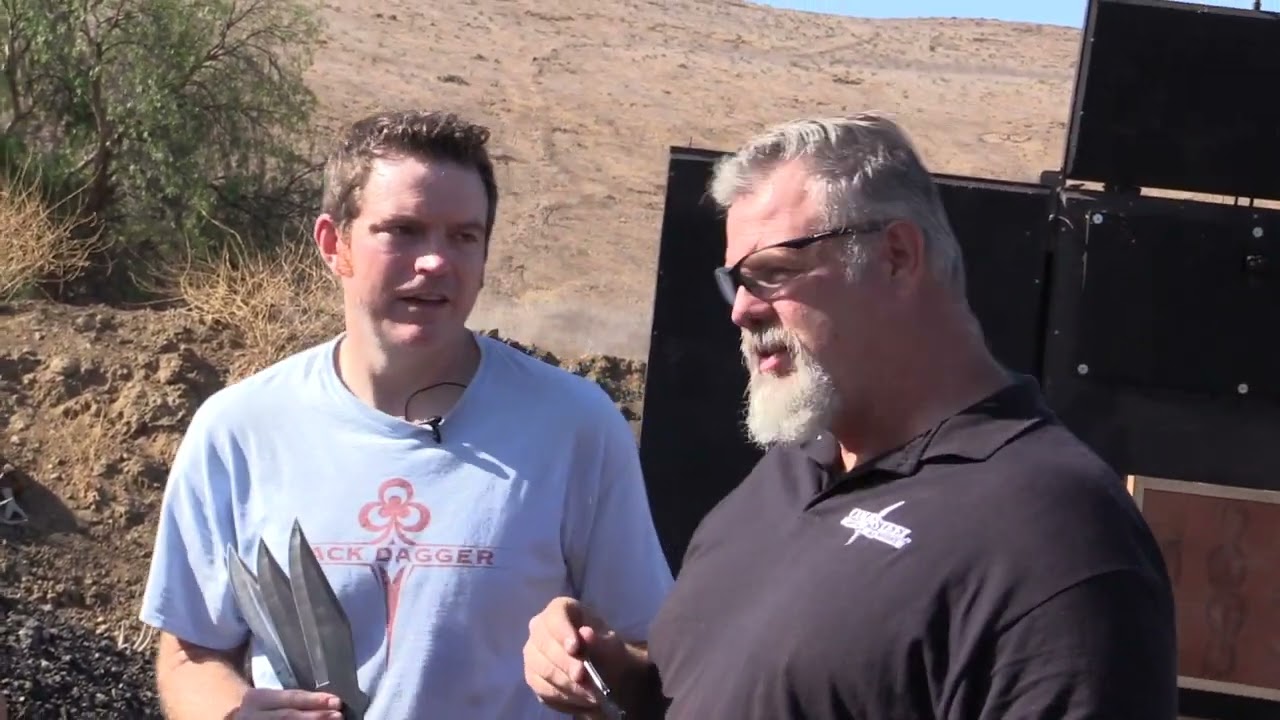 Cold Steel Jack Dagger Thrower featuring Robert Vaughn and Jack. Dagger.