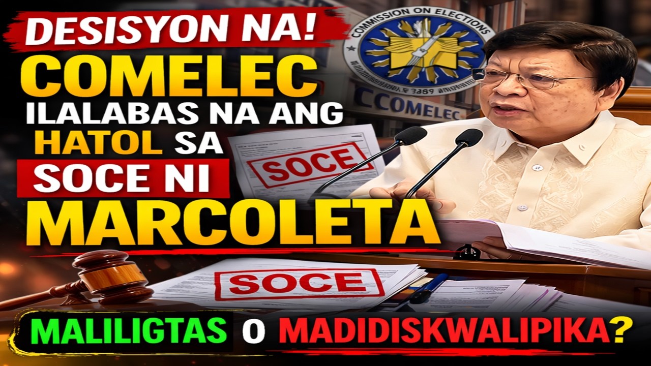 DESISYON NA! COMELEC Ilalabas na ang Hatol sa SOCE ni Marcoleta — Maliligtas o Madidiskwalipika?