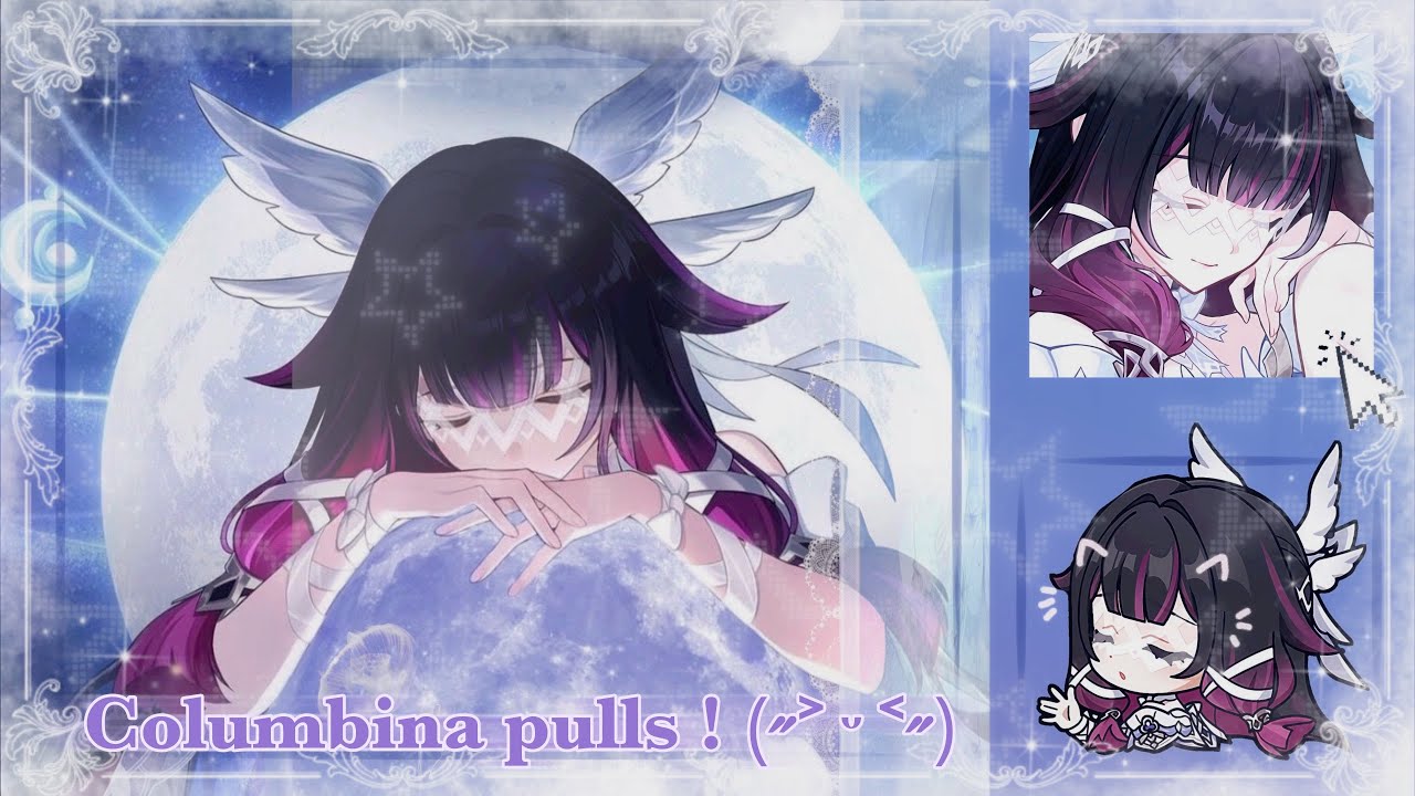 Pulling and building Columbina ! “Genshin impact gameplay” ⋆✴︎˚｡⋆