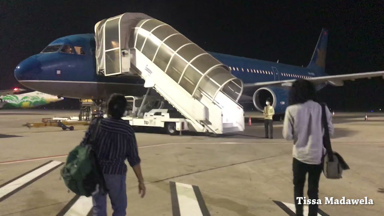 Vietnam Airlines flight from Siem Reap, Cambodia to Ho Chi Minh City-Vietnam 3.3.2020