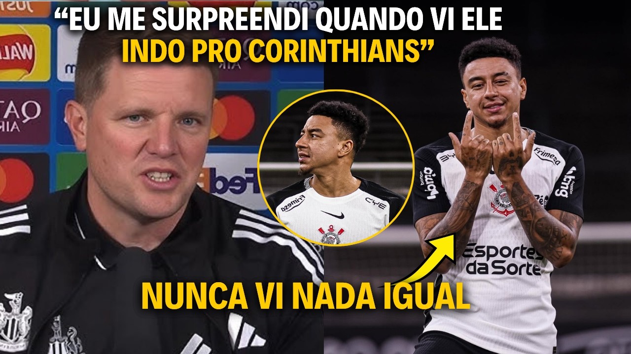 TÉCNICO DO NEWSCASTLE NÃO ACREDITOU NO QUE VIU APÓS JESSE LINGARD SER CONTRATADO PELO CORINTHIANS!