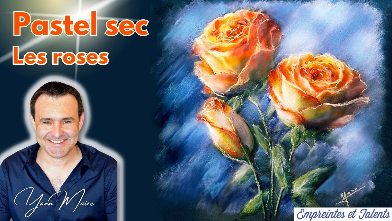 Pastel sec & fleurs : techniques essentielles pour peindre des roses