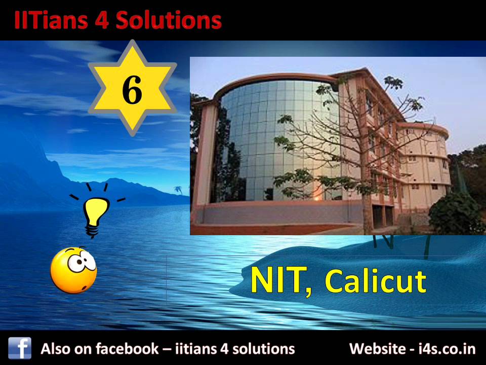 I4S Ranking -Top 10 NIT's India, 2011