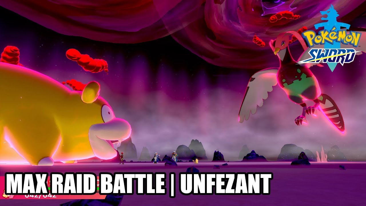 Pokemon Sword - Max Raid Battle | Dynamax Unfezant [Nintendo Switch]