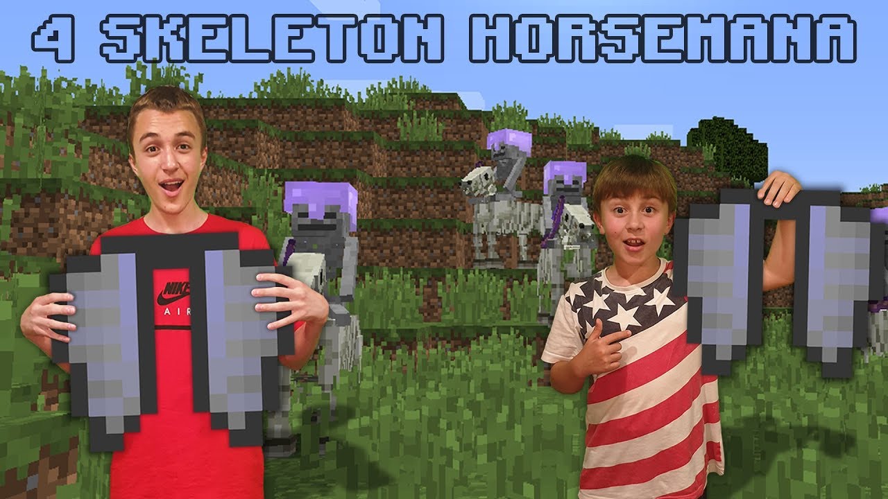 4 SKELETON HORSEMENA I NAJJAČA ELYTRA IKADA - Minecraft Preživljavanje sa Mladjim Bratom