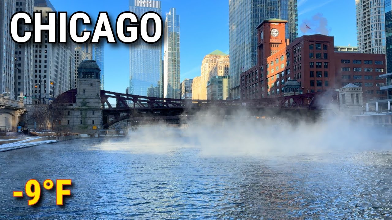Extreme Cold Weather In Chicago 🥶 Downtown Polar Vortex Walk On Thursday | January 23, 2026 | 4K