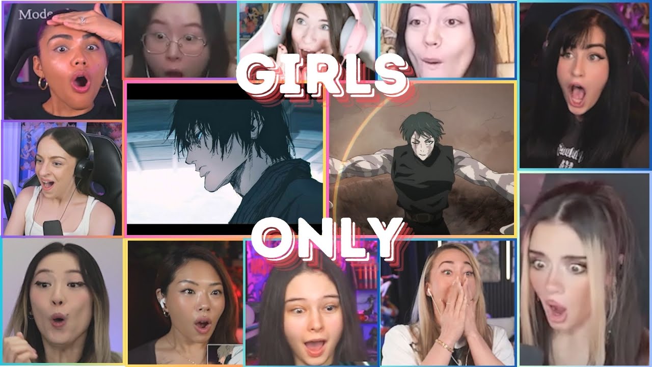 GIRLS REACT - JUJUTSU KAISEN SEASON 3 EPISODE 4 GIRLS REACTION MASHUP
