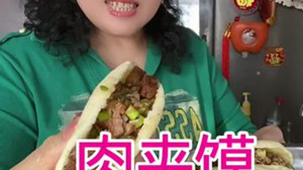 肉夹馍#肉夹馍#美食分享 #红烧肉#味道好极了你们想吃吗 #用抖音记录人生