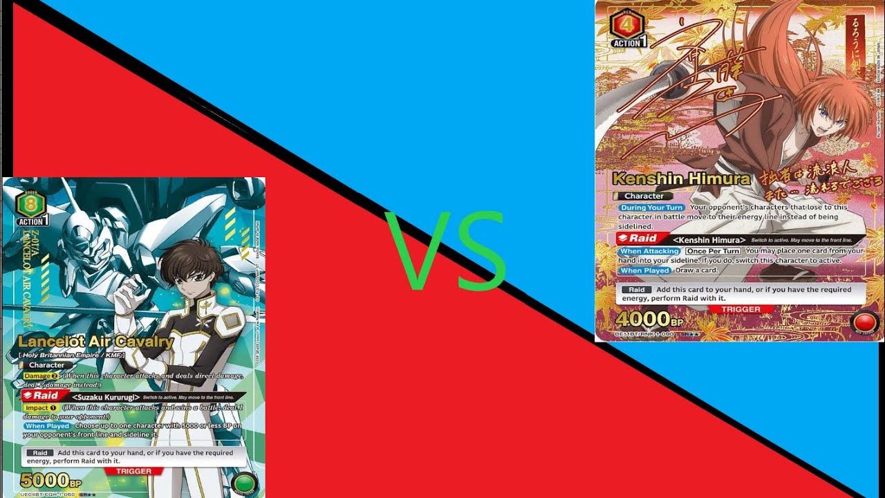 Union Arena Locals 11/8 Round 3 Red Kenshin (Kenshin) vs Green Code Geass (Lancelot)