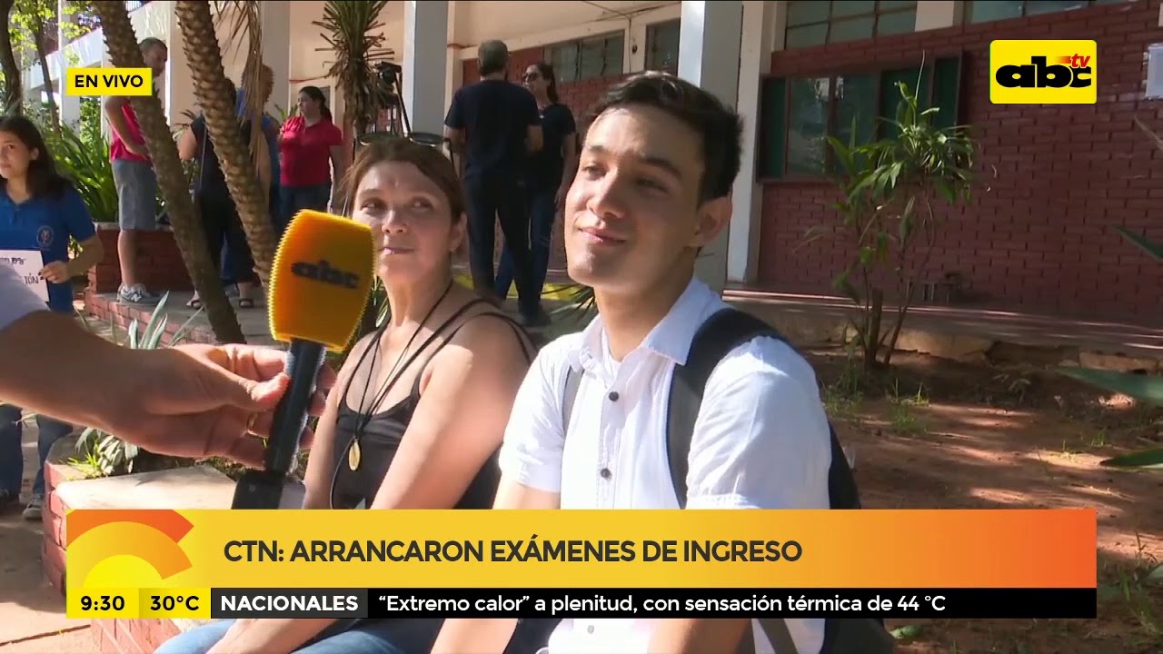 CTN: Arrancaron exámenes de ingreso