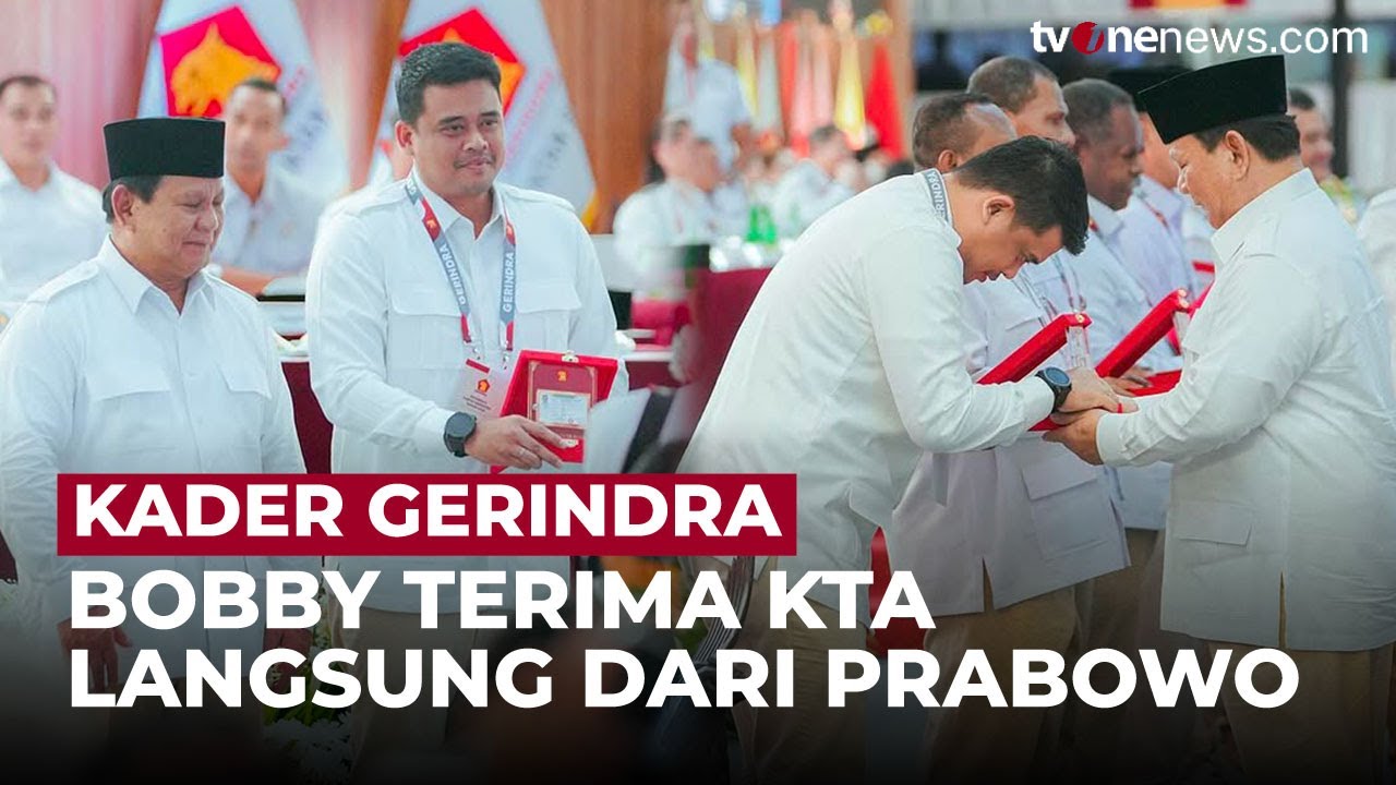 Bobby Nasution Resmi Kader Gerindra Usai Dipecat PDIP, Begini Alasannya | OneNews Update