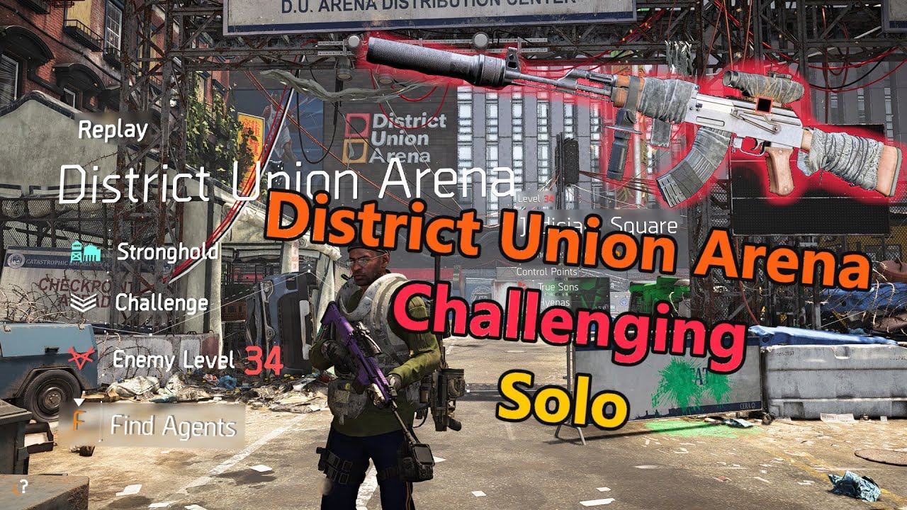 Division 2 - District Union Arena Stronghold Solo (Challenge) World Tier 4 W/ Hyena Chest Location