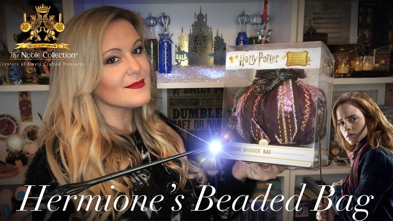 NEW HARRY POTTER HERMIONE GRANGER BEADED BAG PROP REPLICA BY NOBLE COLLECTION