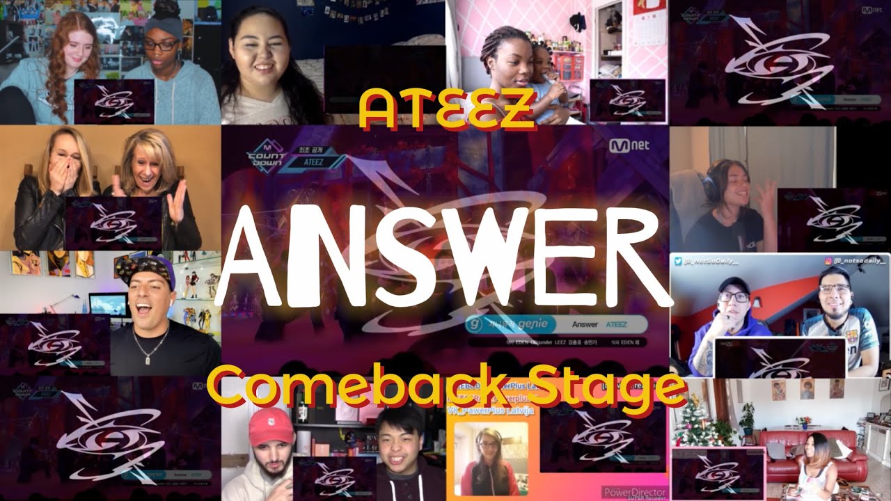 ATEEZ - 'Answer' [Comeback Stage] M COUNTDOWN 200109 EP.648 | REACTION MASHUP 