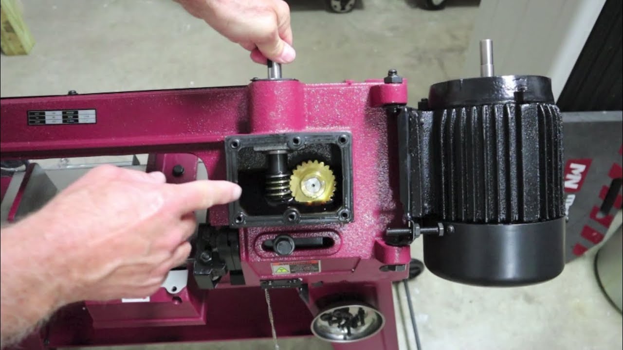 Harbor Freight band saw (and clones) gearbox inspection