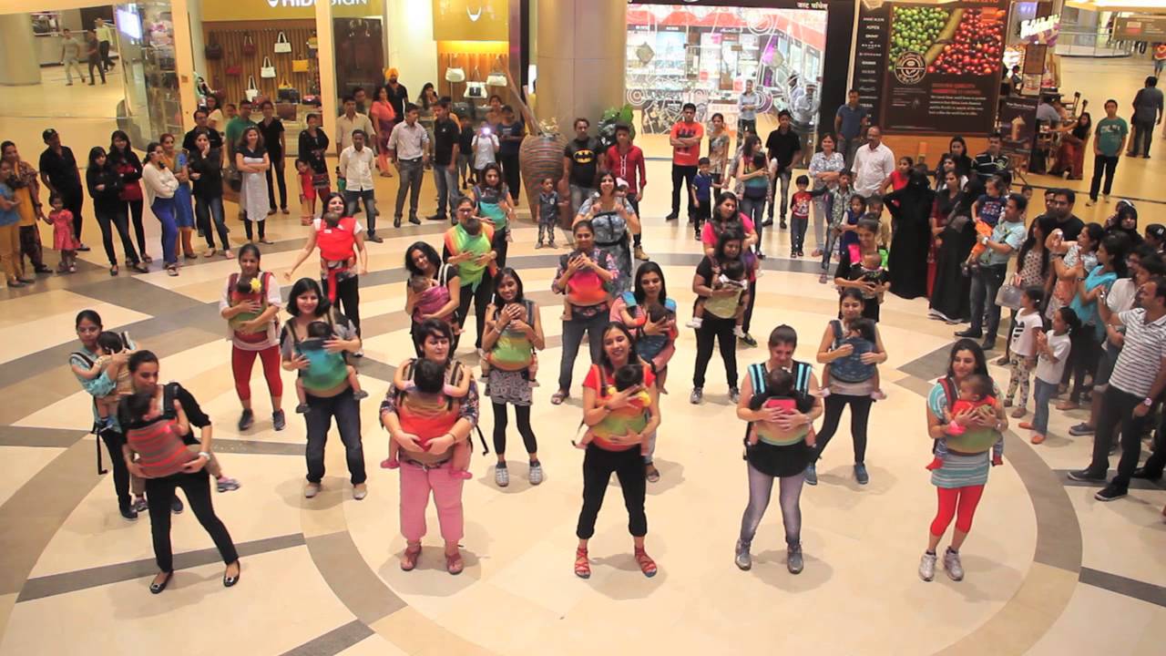India's First Babywearing Flashmob