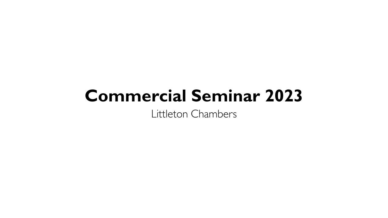 Commercial Seminar 2023 - 