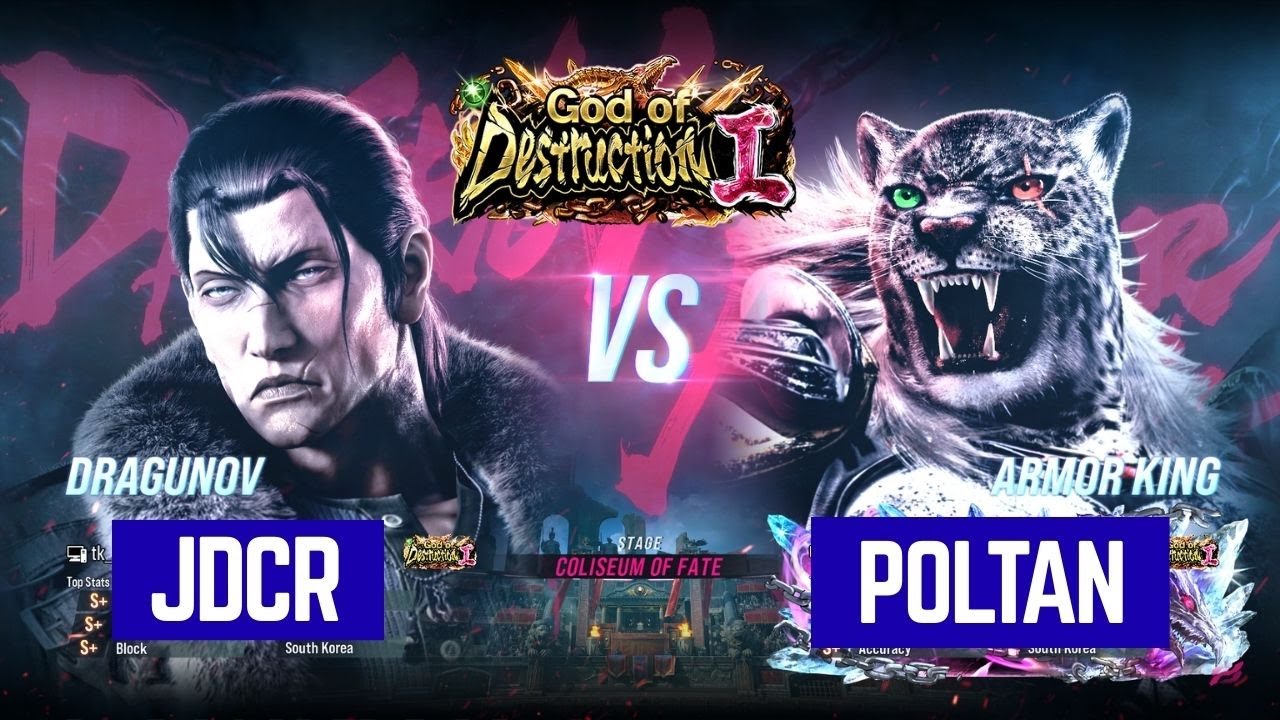 Tekken 8 - JDCR (Dragunov) vs POLTAN (Armor King) ranked matches