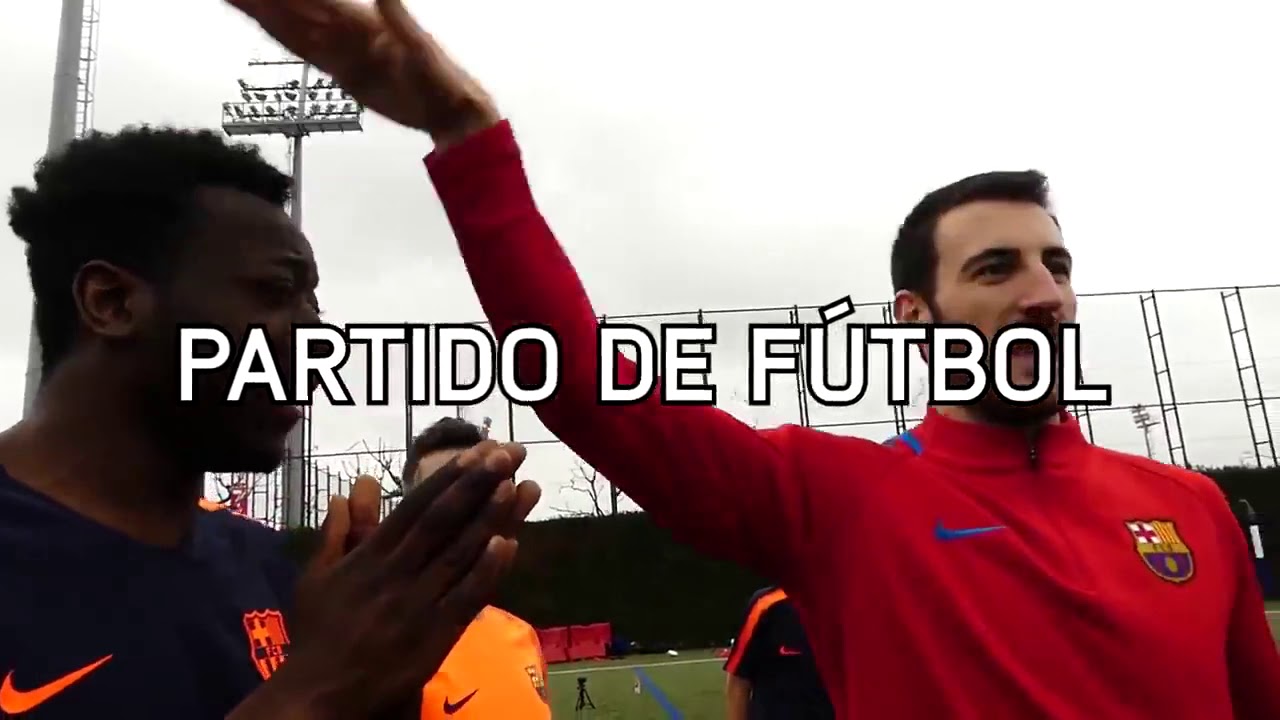 ROBERT PG! JUGADORES DEL FC.BARCELONA POR 1 DIA - ENTRENAMIENTO PROFESIONAL