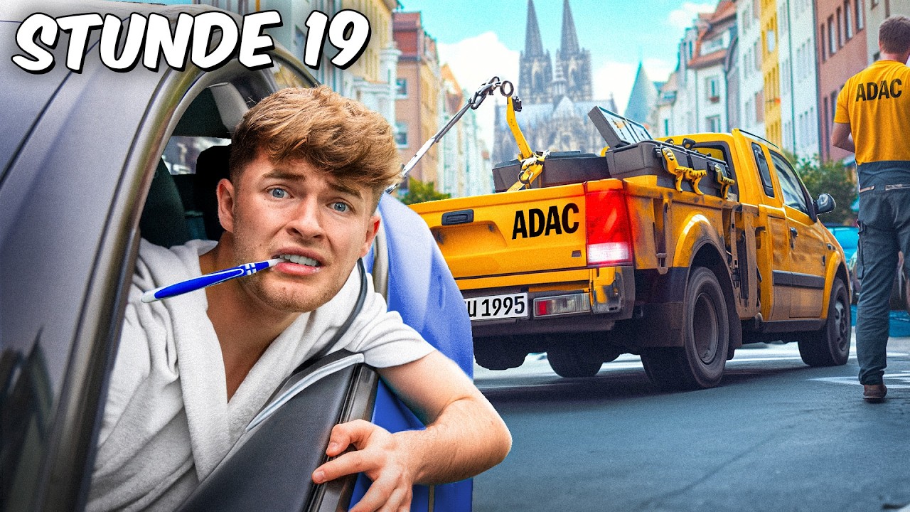 Eingesperrt im Auto für 24 STUNDEN!🚗😅