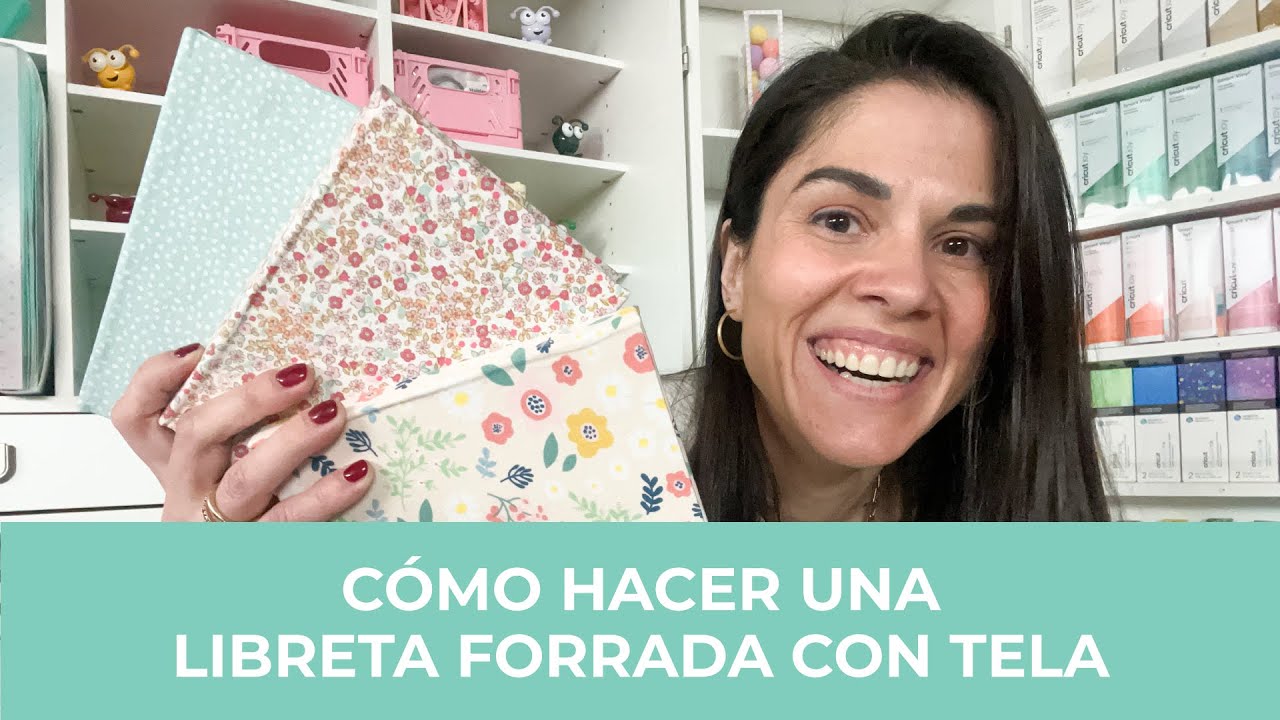Cómo hacer una libreta forrada con tela