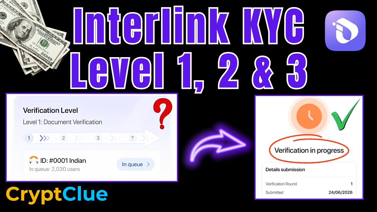 Как правильно пройти KYC 1-го уровня в Interlink (понятное руководство) | Уровни 2 и 3 скоро
