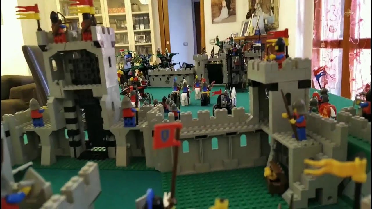 Epic Lego Vintage Medieval Battle Castle Diorama  Layout Historic 1980 1990 Anni 80 anni 90 epical 2