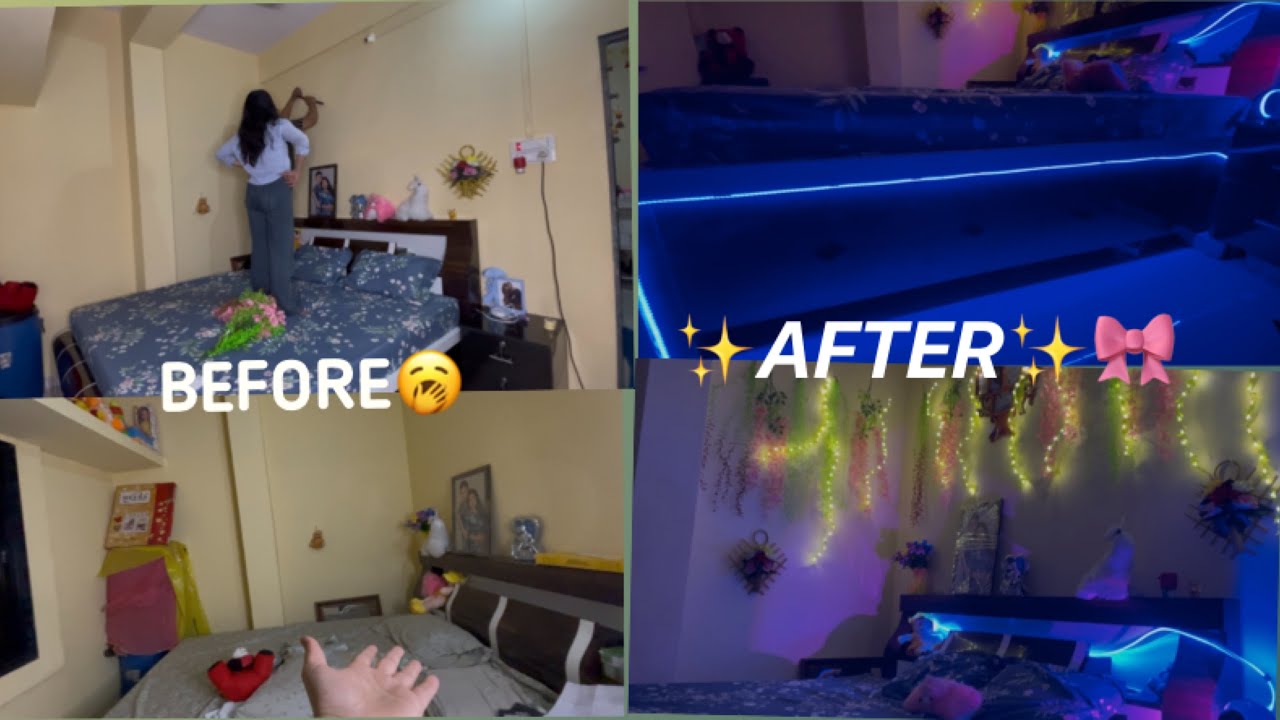“Room Decoration Vlog 🏠| Aesthetic Room Makeover Under Budget ✨”|
