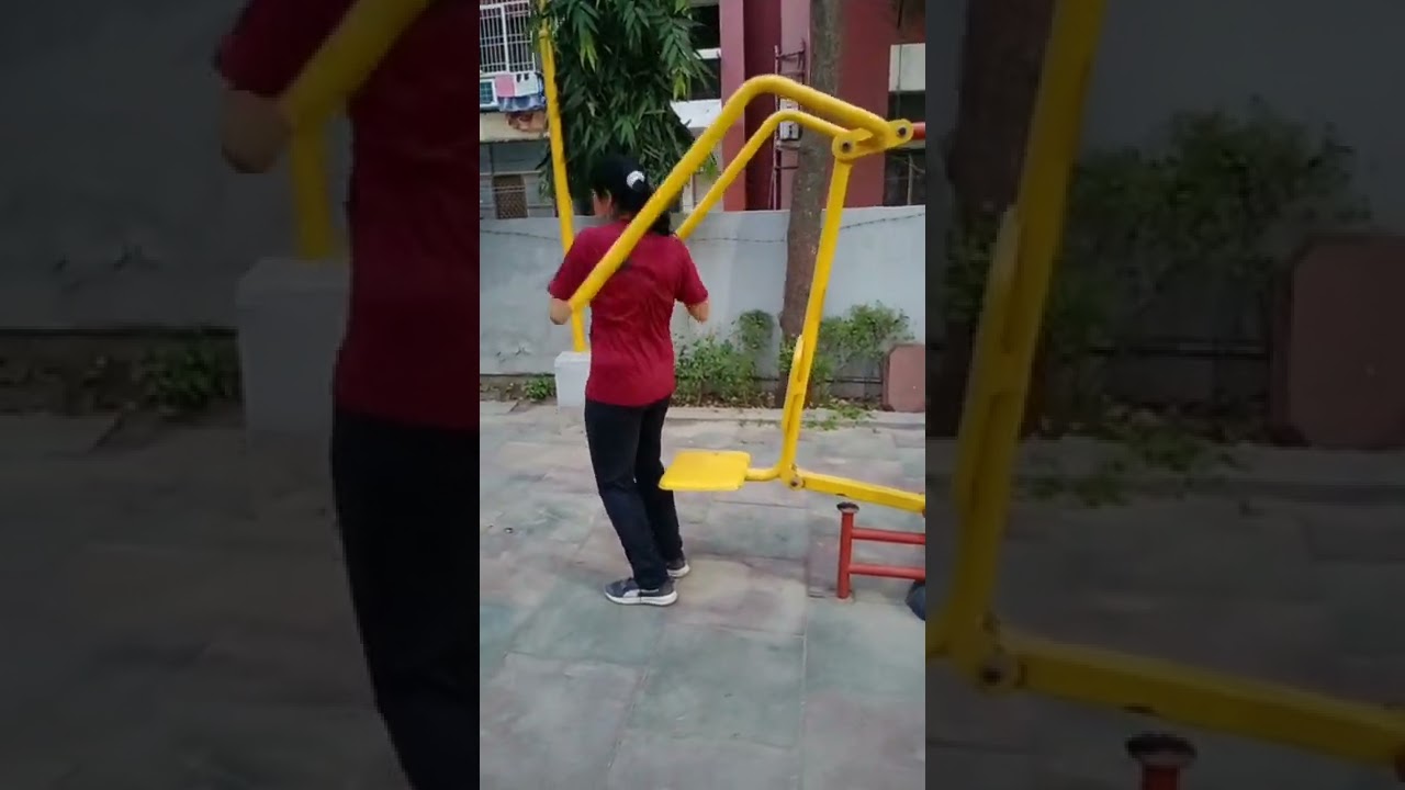 Exercise in open gym