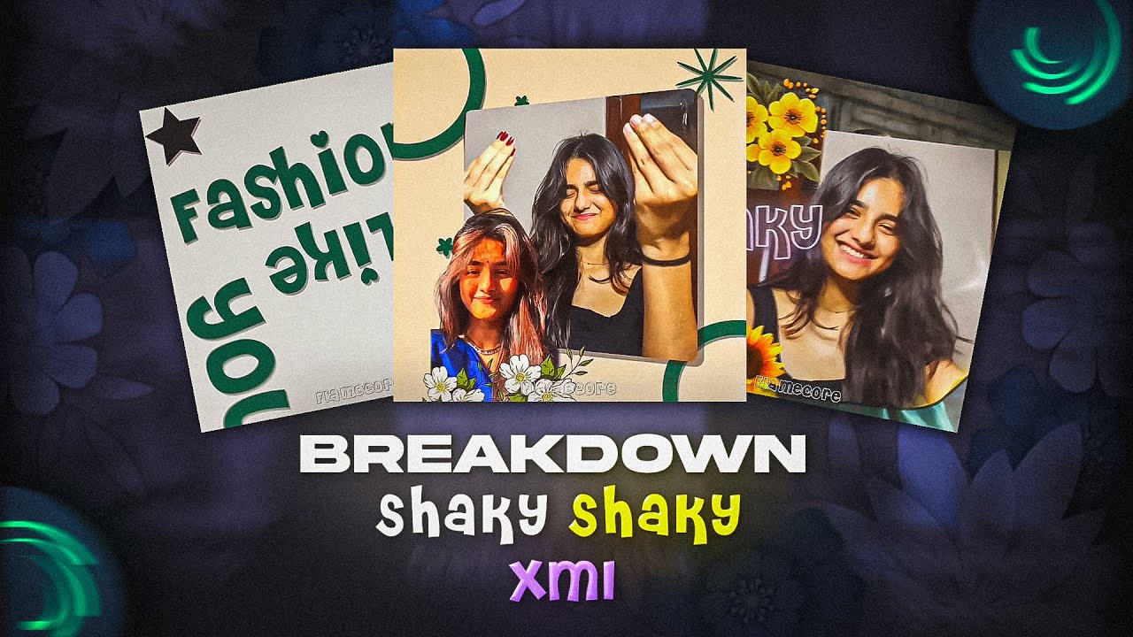 How to use Shaky Shaky XML File Alight Motion tutorial || Breakdown Typography Edit ||