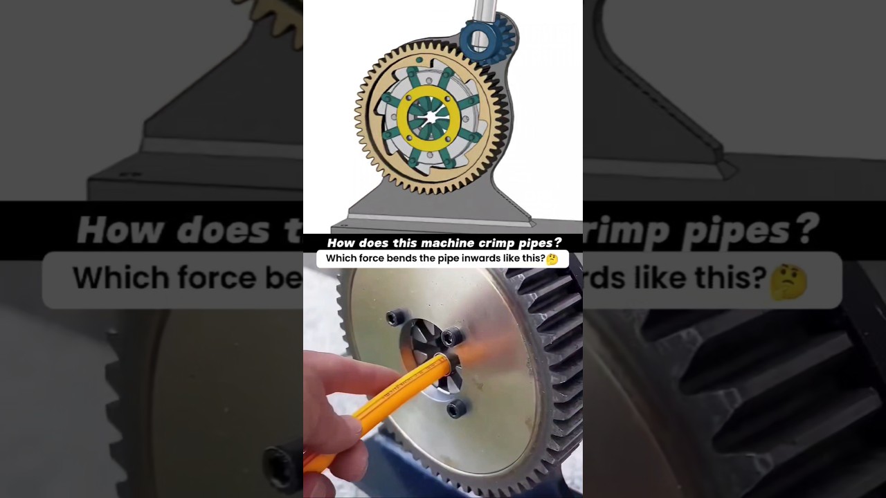 Pipe Crimping Machine &ndash; How It Applies Radial Force #engineering #mechanicalengineering #automotive
