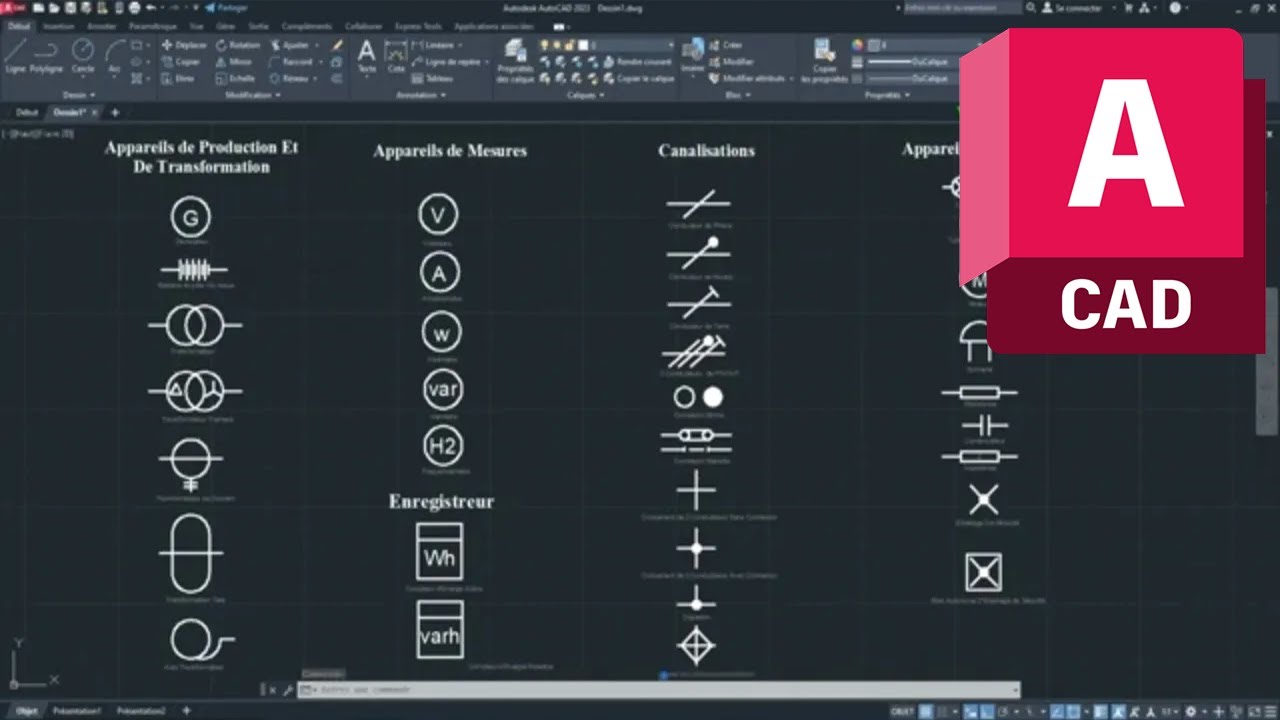 Comment Dessiner les Symboles Electriques Normalisés sur AutoCAD