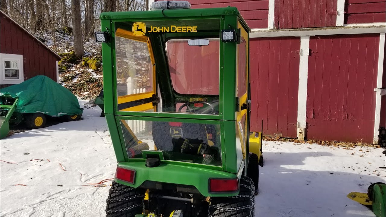 Curtis Cab Custom Rear Window - John Deere 425, 445, 455