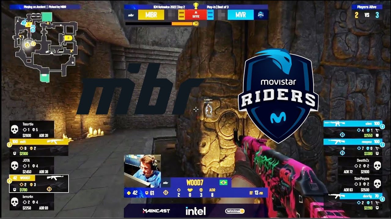 MIBR vs Movistar Riders  Highlights  IEM Katowice 2022   CSGO