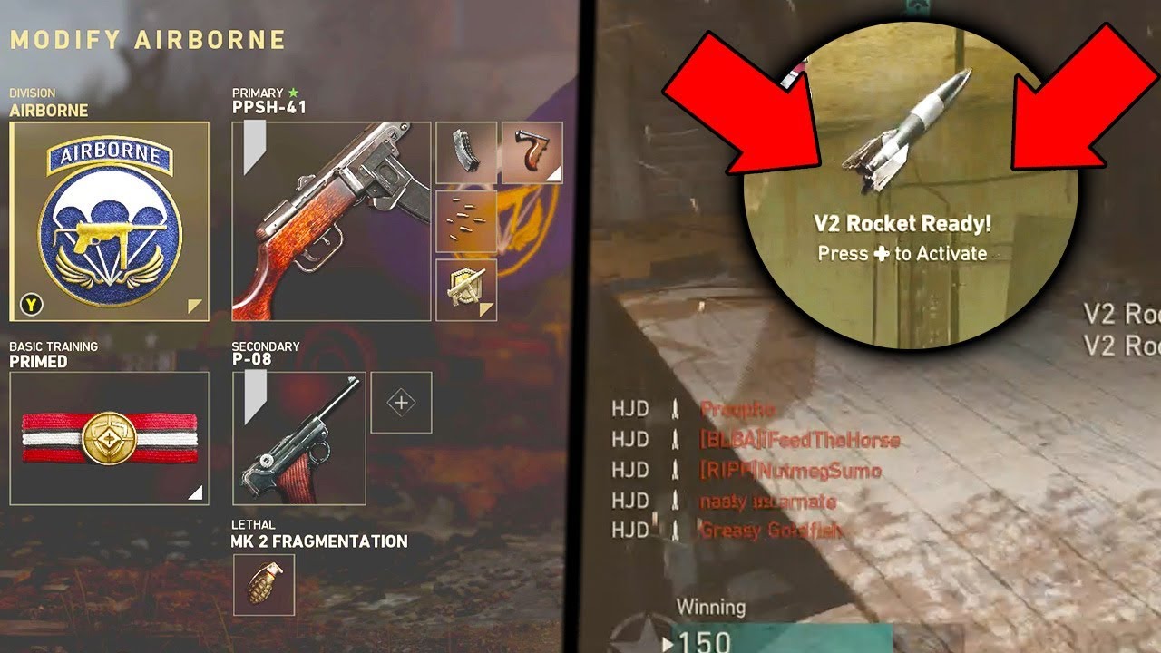 MY FIRST EVER 'V2 ROCKET' (COD WW2 V2 ROCKET BEST CLASS SETUP!)