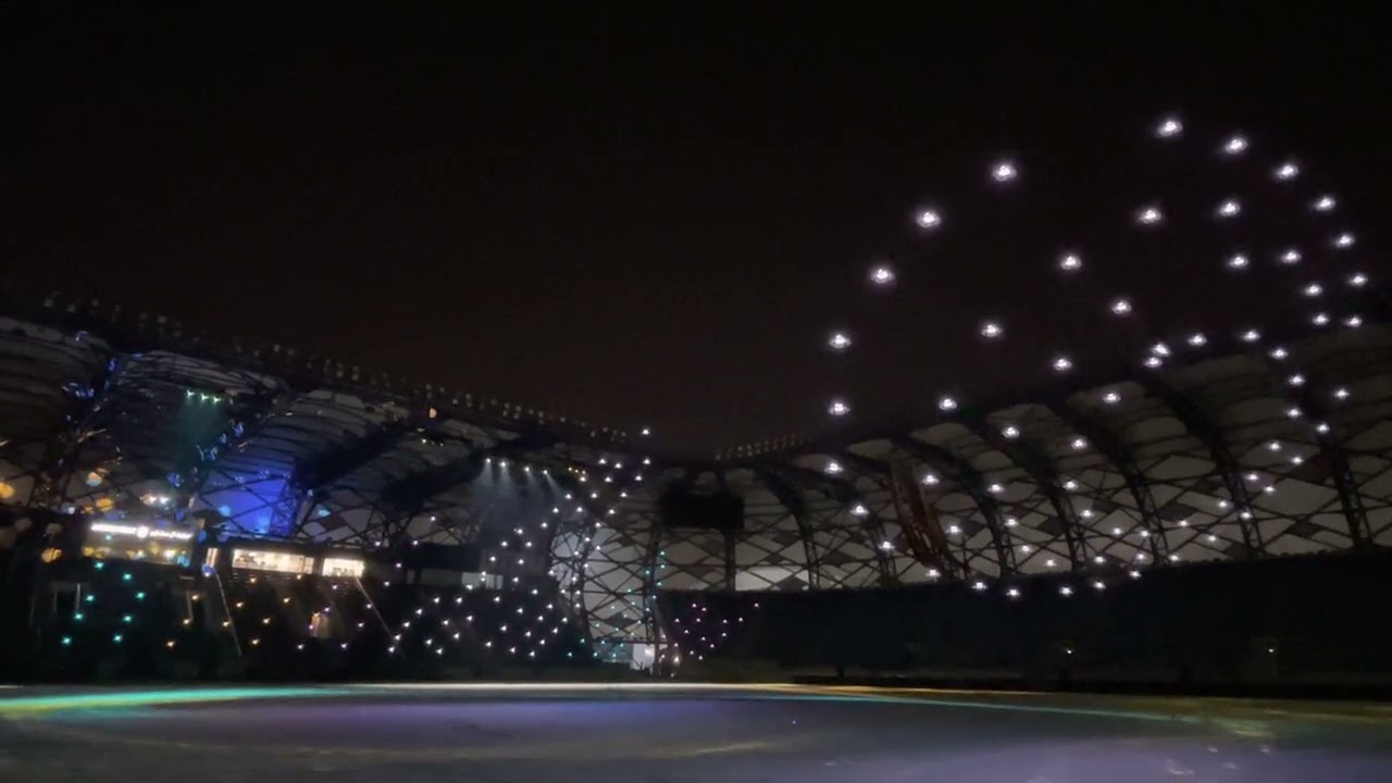 Litebee Star 200 drones light show test