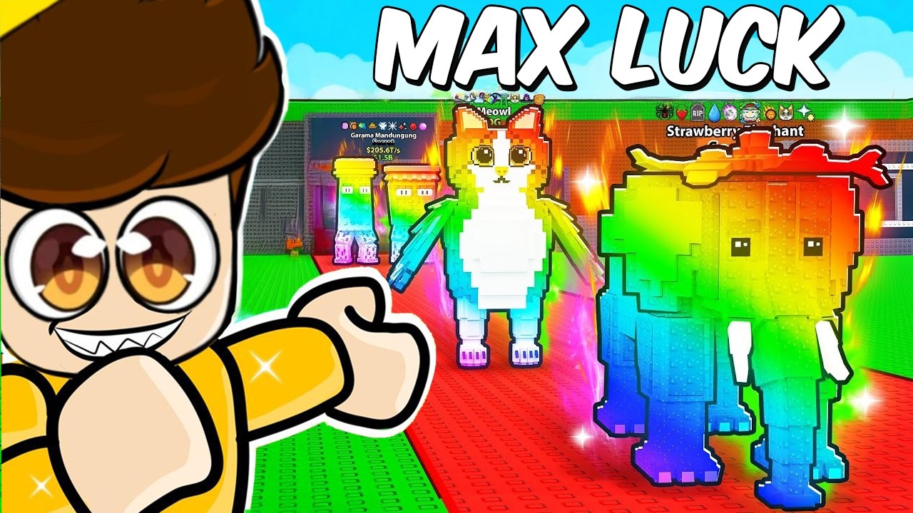 $0 TO $100 TRILLION USING MAX LUCK IN STEAL A BRAINROT!