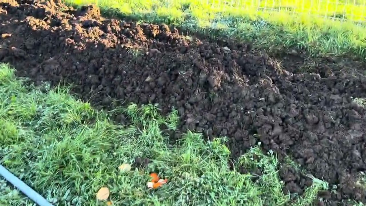 Trenching and leveling 