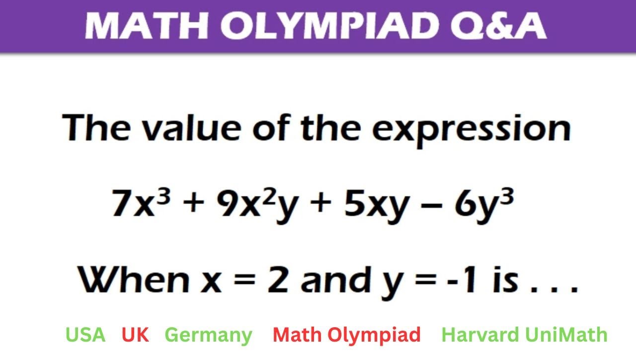 GERMANY | HOW TO SOLVE ALGEBRA SUBSTITUTION | MATH OLYMPIAD #algebra #educationalvideo #matholympiad