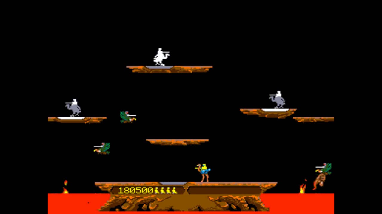 Joust Arcade game-play play-through