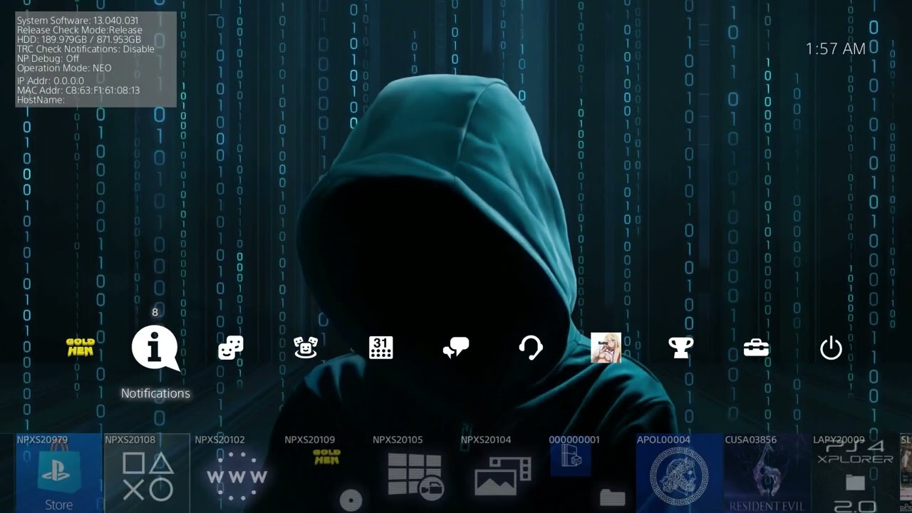 PS4 Jailbreak Spoofed To Jailbreak 13.04 GoldHEN